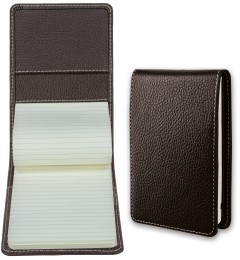 Notizblock Pocket Format | Echtleder | SOFTGRAIN dunkelbraun
