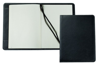 Notizbuch DIN A4+ | Echtleder | SOFTGRAIN schwarz