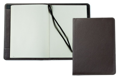 Notizbuch DIN A4+ | Echtleder | SOFTGRAIN dunkelbraun
