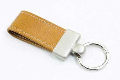 Schlüsselanhänger PREMIUM LEDER VINTAGE Anilin cuoiobraun