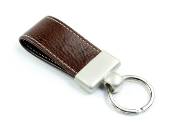 Schlüsselanhänger PREMIUM LEDER VINTAGE Anilin marronebraun