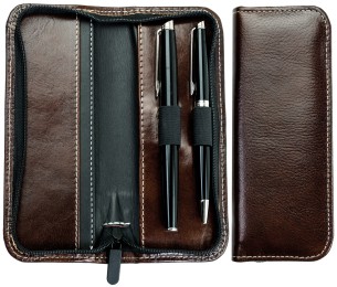 RV-Schreibgeräteetui PREMIUM LEDER VINTAGE Anilin marronebraun