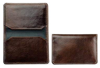 Visitenkartenetui PREMIUM LEDER VINTAGE Anilin marronebraun