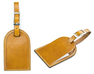 Kofferanhänger PREMIUM LEDER VINTAGE Anilin cuoiobraun