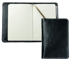 Notizbuch Pocket Format | Echtleder | VINTAGE schwarz