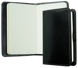 Notizbuch Pocket Format | Echtleder | VINTAGE schwarz