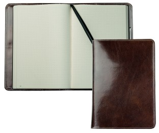 Notizbuch DIN B5+ | Echtleder | VINTAGE dunkelbraun