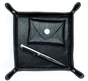 Taschenleerer PREMIUM LEDER VINTAGE Anilin schwarz