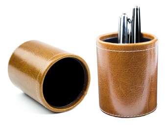 Stifteköcher PREMIUM LEDER VINTAGE cuoiobraun