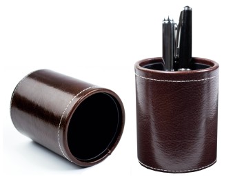 Stifteköcher PREMIUM LEDER VINTAGE marrone