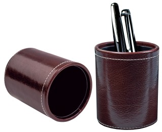 Stifteköcher PREMIUM LEDER VINTAGE marrone