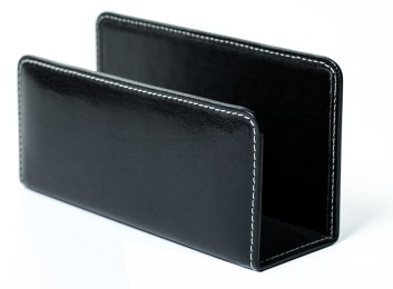 Briefständer PREMIUM LEDER VINTAGE schwarz