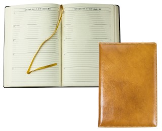 5 Jahreskalender (vergleichend) PREMIUM LEDER VINTAGE Anilin cuoiobraun