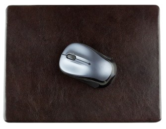 Mousepad PREMIUM LEDER VINTAGE Anilin marronebraun
