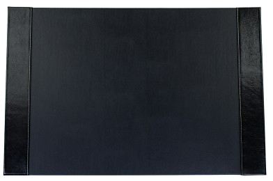 Schreibunterlage mit 2 Seitenleisten PREMIUM LEDER VINTAGE Anilin schwarz