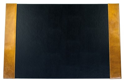 Schreibunterlage mit 2 Seitenleisten PREMIUM LEDER VINTAGE Anilin cuoiobraun