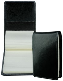 Notizblock Pocket Format | Echtleder | VINTAGE schwarz