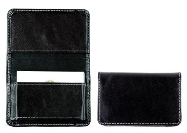 Visitenkartenetui XXL mit Magnetverschluß PREMIUM LEDER VINTAGE schwarz
