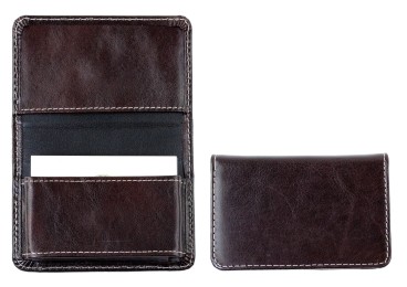 Visitenkartenetui XXL mit Magnetverschluß PREMIUM LEDER VINTAGE marronebraun