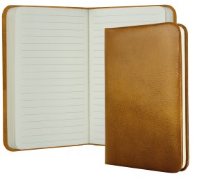 Notizbuch Pocket Format (gebunden) | Echtleder | VINTAGE hellbraun
