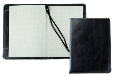 Notizbuch DIN A4+ | Echtleder | VINTAGE schwarz