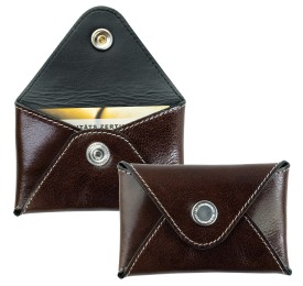 Night Out Wallet / Mini Börse / Kartenetui PREMIUM LEDER VINTAGE marronebraun