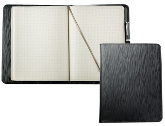 Notizbuch DIN B5+ | Echtleder | PAGLIA schwarz