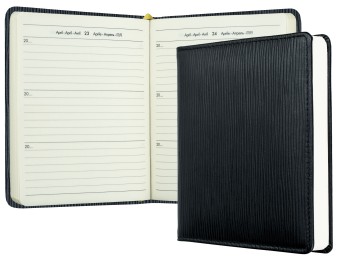 3 Jahreskalender (vergleichend) PREMIUM LEDER MANHATTAN Paglia schwarz