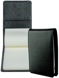 Notizblock Pocket Format | Echtleder | PAGLIA schwarz