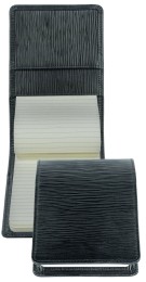 Notizblock Pocket Format | Echtleder | PAGLIA schwarz