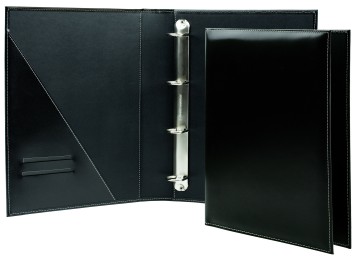 Ordner DIN A4 / DIN A4+ | Echtleder | CAMBRIDGE schwarz