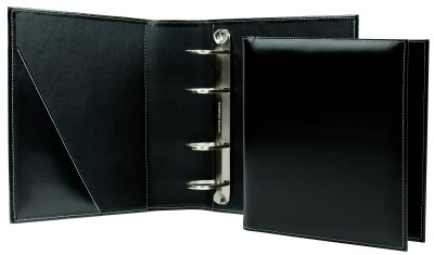 Ordner DIN A5 | Echtleder | CAMBRIDGE schwarz