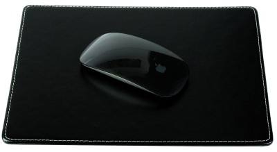 Mousepad CAMBRIDGE Top Grain Rindspaltleder mit heller Kontrastnaht schwarz