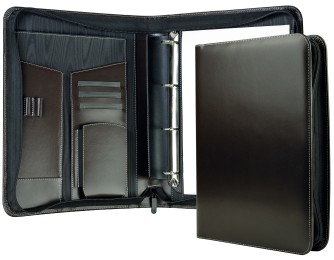 Manger Orga Mappe XXL in CAMBRIDGE Top Grain Rindleder dunkelbraun