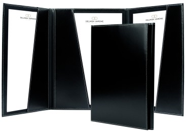 Vertragsmappe DIN A4 | Echtleder | CAMBRIDGE schwarz