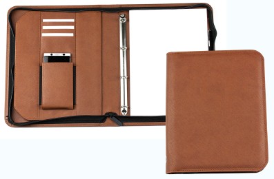 Manager Orgamappe DIN A4 SMALL SAFFIANO Lederimitat braun