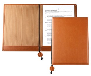 Urkundenmappe DIN A4 | Kunstleder | NOVAPELL hellbraun