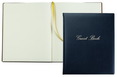 Gästebuch (gebunden) | Kunstleder | NOVAPELL dunkelblau