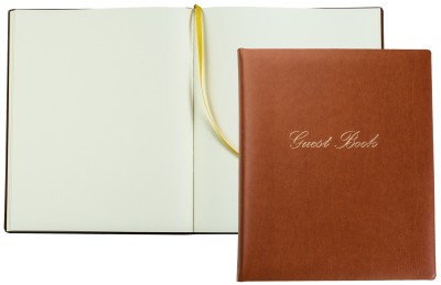 Gästebuch (gebunden) | Kunstleder | NOVAPELL hellbraun