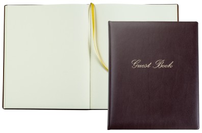 Gästebuch (gebunden) | Kunstleder | NOVAPELL weinrot